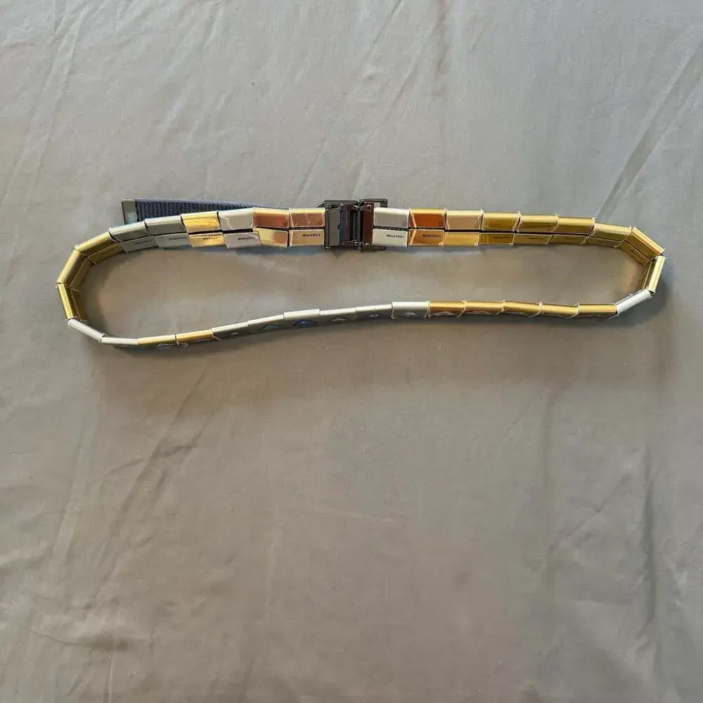 Vintage Boy Scouts of America Cub Scout Web Belt with Metal Belt Loop Badges